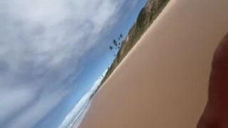 my pal and I bared our swimwear at Bahia Beach and shared it with everyone around