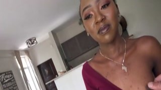 Petite Black African Hottie Struggles Taking Huge White Cock In Interracial Fuck!