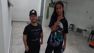 jasmine santanna arrived with the nymph and wants to put the iron on it