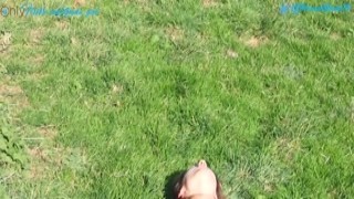 Goodegirl75 - Spying On The Farmers Daughter as she fingers herself in a public field (Voyeur) - Hannah Goode