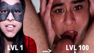  "Zoody levels up her facial muscles while practicing amateur Indian teenage girl's throat-piano