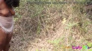 local village girl with a ssbbw ass gives blowjob and fucked by the watchman in the bush with his big black cork hardcore somewhere in africa