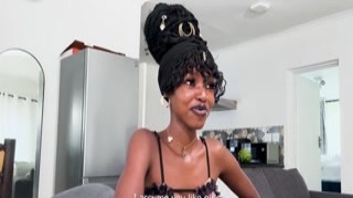 Amateur Petite Black Teen Cowgirl Riding Euro Big Cock in Homemade Interracial Sextape