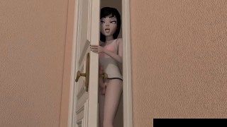 all my roommates love 1 and 2 - futanari 3d hentai cartoon