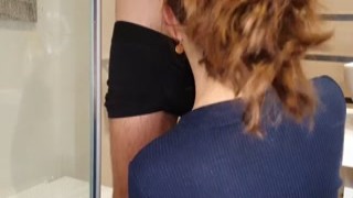 Victoria Sign - Hungry college girl blowjob me in bathroom