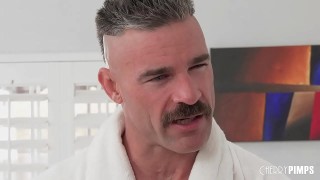 sexy petite step stepdad to keep her stripper secret from mom