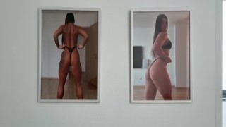 JuliaFit - Fucking an Sport Girl and looking at her Portraits