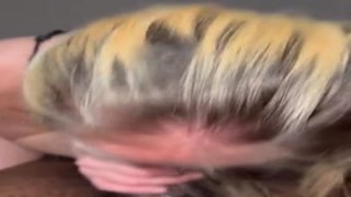 Fansly - @Alexxxeeeof - My mouth & his dick in a bed mouth cumshot