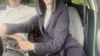 My wife's first dogging in public