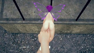 fingering a tiny fairy s pussy