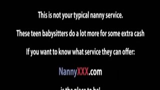 the nanny masturbated her pussy and pounded real hard