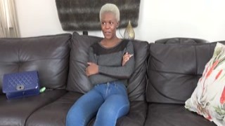 Amateur African MILF POV banged real hard by a huge white cock!