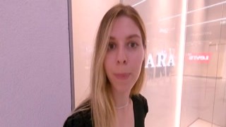 Milfetta - Unlucky Shoplifter Fucked in Mall Toilet - Real Public - Risky Sex - POV