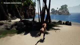 He penetrates Lara Croft's tight pussy with his large statue cock in the 3D animation hentai game