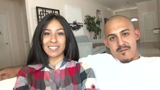 horny latina amateur has her pussy stretched out