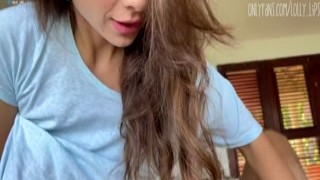 Loly Lips - Sex Vlog. One Day from Real Life. Homemade Romantic Sex in Pov.