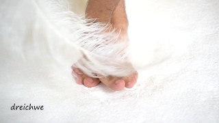 big feet of man