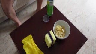 The young wife catches her stepson at the beach making a sand castle