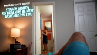 stepmother vacation - her thong made me horny so she helped me cum - aitsf240908 - scene 3of3