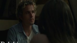 Delphine Films - Petit Maya Wolfe takes two slices of pizza on kitchen table