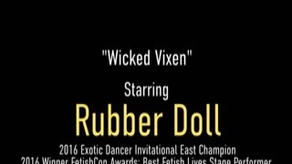 The sexy gal slipped off her black silk dress and slid her slender fingers inside of her wet pussy, moaning and arching her back as she brought herself to a climax