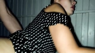 SWife Katy - The Puzzled Baby was Waiting for the Train, and got a Hot Cock and a Big Cr