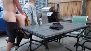 College student 18 Creampied On The Back Patio Almost Caught - Travellerfilms Onlyfans Porn Video