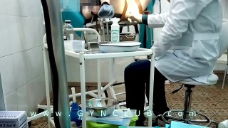 orgasm on gyno chair
