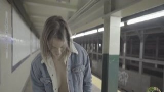 Anny on the subway