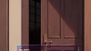 Cartoon character, also known as Babe, is passionately immersed in her unique hobby, riding a significant and striking black dildo