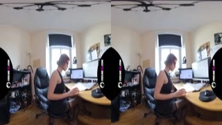Margarita young teen virtual 3D strip in my office