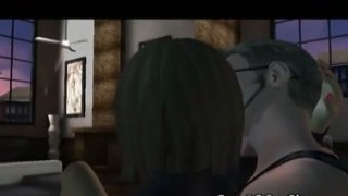 She's a smoking hot, sexy, brunette babe who sucks cock and fucks