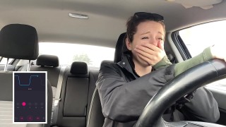 going thru a drive thru while trying not to cum