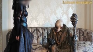 Crazy Halloween Sex with Hot Big Tit 18yo Teen