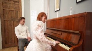 Redhead Pianist Goes Nuts for My Hard Dick After Practice