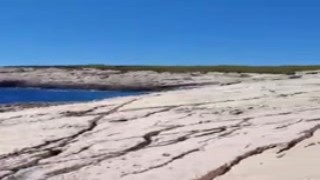 I'm fucking a hot teen on the public beach