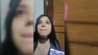 my girlfriend interrupts me in the middle of a fuck game. colombian viral video 