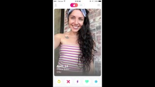 they met on tinder now he is all up in her