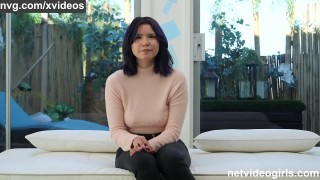 sweet outgoing asian girl fucks the 5th guy of her life