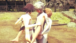 yaoi femboy - jin the sexy femboy suck a big dick and anal with creampie - sissy crossdress japanese asian manga anime film game porn gay