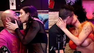 gostosa se anima pra beijar o senhor black e sua esposa nao perde tempo - dieni gaucha e pedro albuquerque