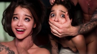 he rearranged her guts - college cutie loves it rough - kaya finch