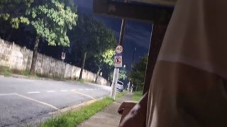 renatasurtada - Risky masturbation at the bus stop next to the hot girl!