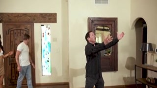 Guy sharing petite wife with neighbor