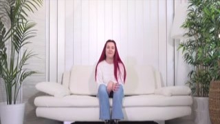 Amazing redhead loves to be a model