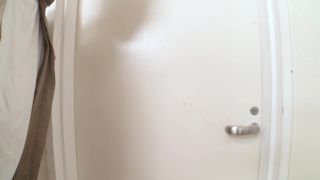 Rapacious redhead teen masturbates with vibrator in restroom