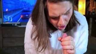 sucking him off while he is - how long will he last **oral pleasure and manual stimulation**