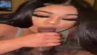 the neighbor came over to watch a movie but i drained his cock instead