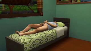step mom catches her son masturbating and invites him to have sex with her