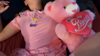 step daughter lays with step daddy in his bed and gets fucked and creampied accidentally